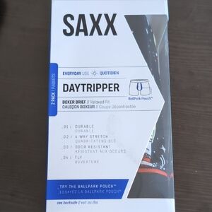 Saxx Daytripper Boxer Briefs - Black and Blue
